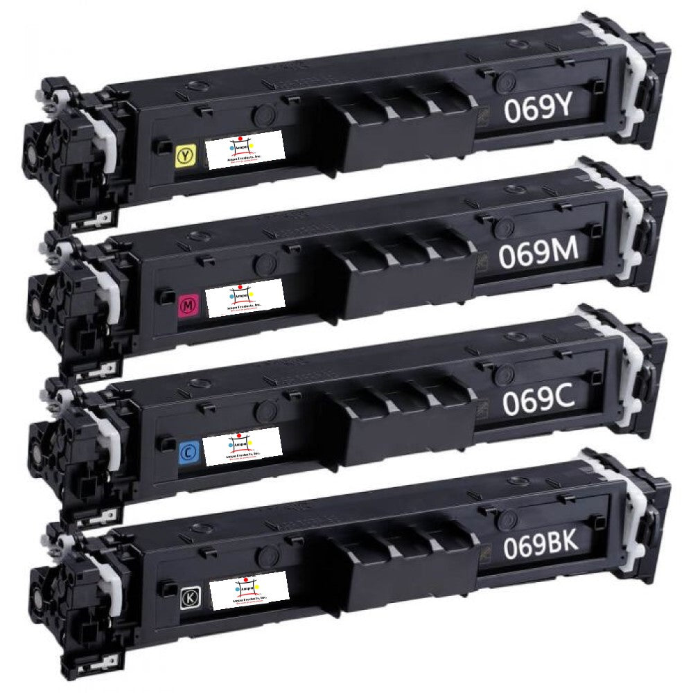 Compatible Toner Cartridge Replacement For Canon 5091C001, 5092C001, 5093C001, 5094C001 (069) Yellow, Cyan, Magenta, Black (1.9K YLD) 4-Pack
