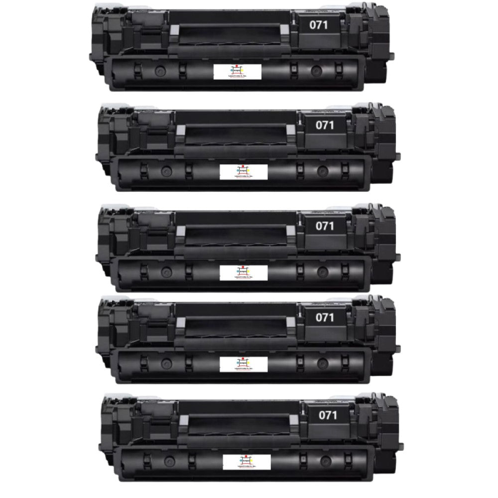 Compatible Toner Cartridge Replacement For CANON 645C001 (071) Black (1.2K YLD) 5-Pack