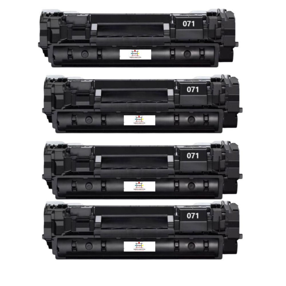 Compatible Toner Cartridge Replacement For CANON 645C001 (071) Black (1.2K YLD) 4-Pack
