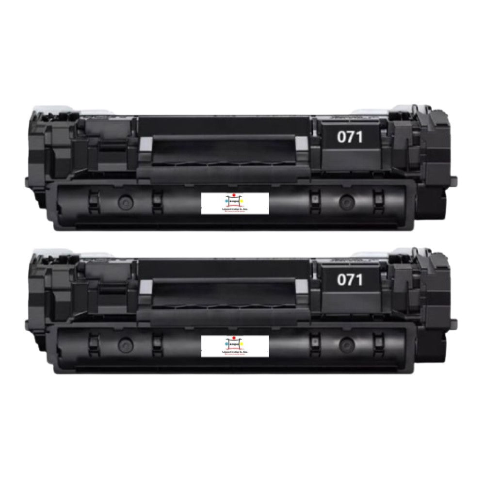 Compatible Toner Cartridge Replacement For CANON 645C001 (071) Black (1.2K YLD) 2-Pack