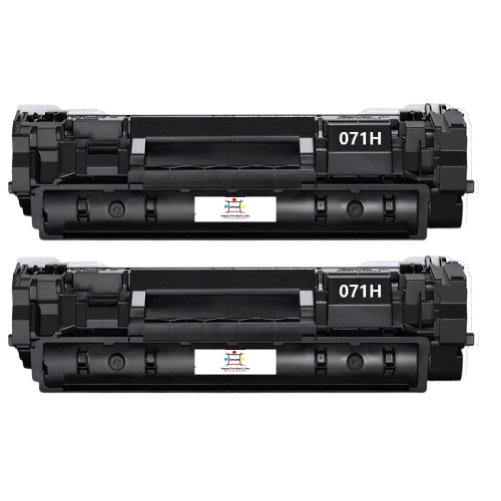 Compatible Toner Cartridge Replacement For CANON 5646C001 (071H) Black (2.5K YLD) 2-Pack