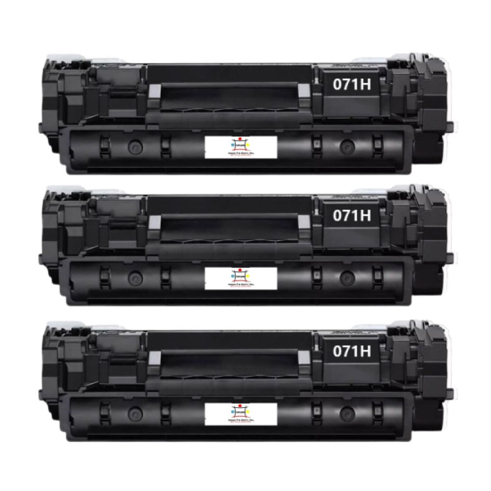 Compatible Toner Cartridge Replacement For CANON 5646C001 (071H) Black (2.5K YLD) 3-Pack