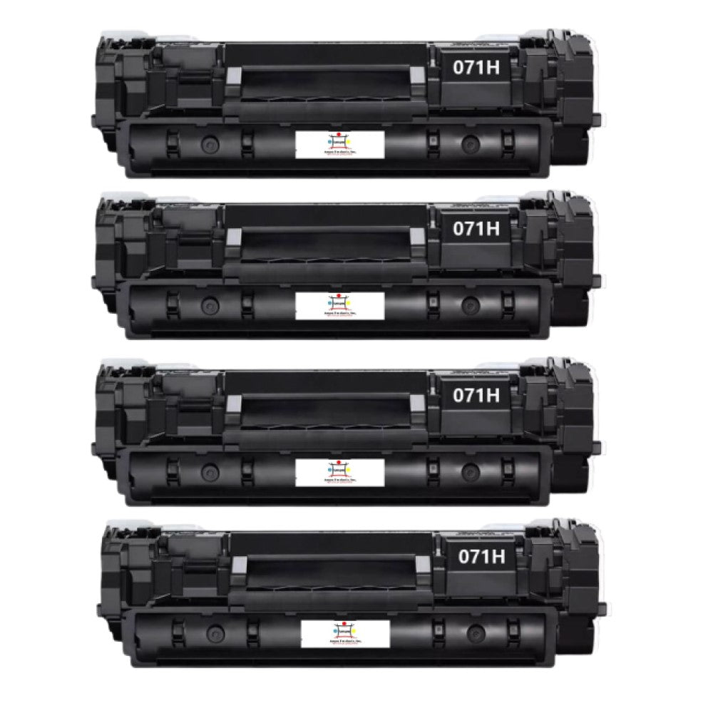 Compatible Toner Cartridge Replacement For CANON 5646C001 (071H) Black (2.5K YLD) 4-Pack