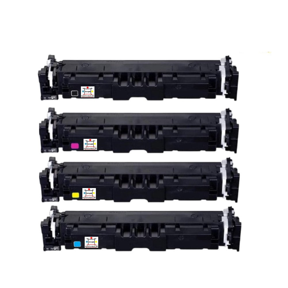 Compatible Toner Cartridge Replacement For Canon 6362C001, 6364C001, 6362C001, 6365C001 (075) Black, Cyan, Magenta, Yellow (1.3K YLD) MF660, LBP640 Series (4 Pack)