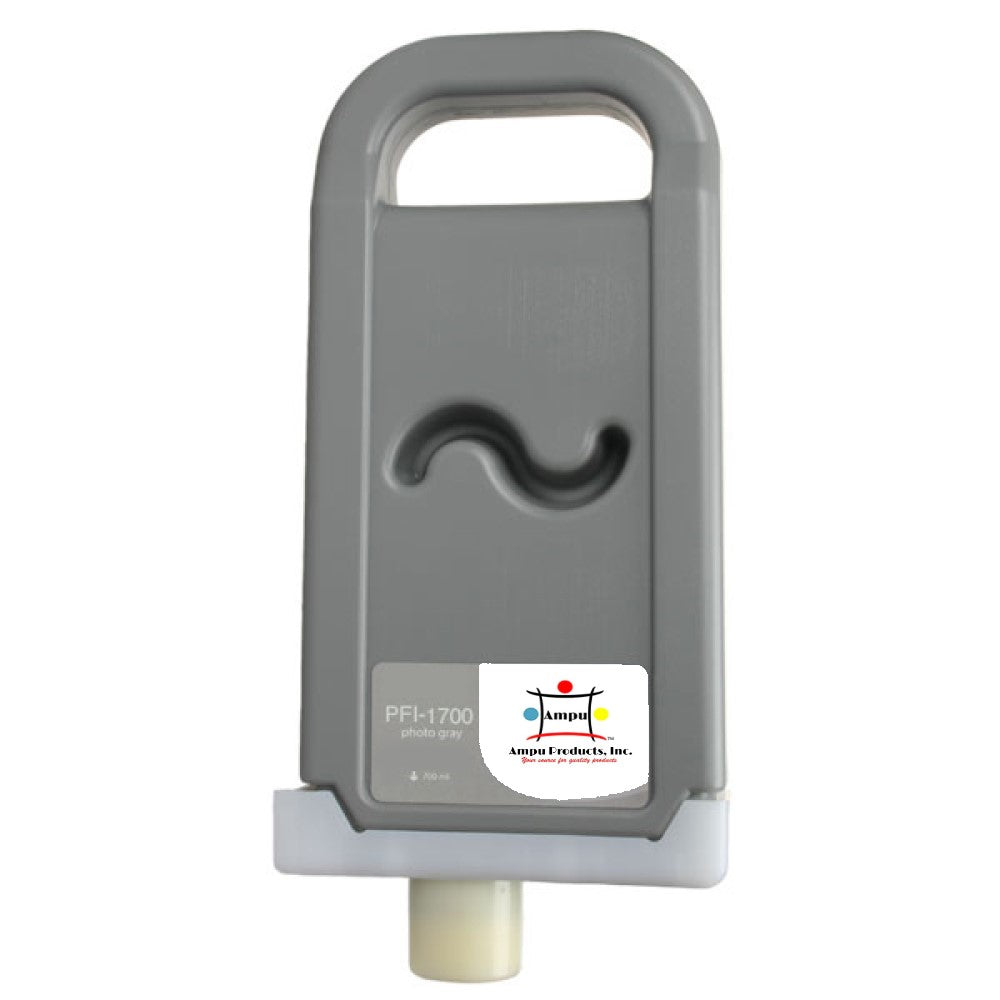 Compatible Ink Cartridge Replacement For CANON 0782C001 (PFI-1700PGY) Photo Gray (700ML)