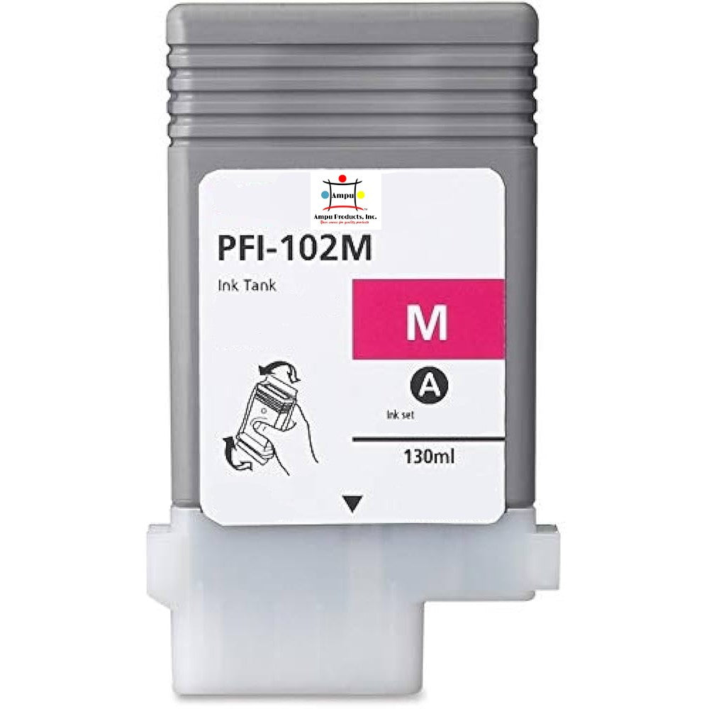 Compatible Ink Cartridge Replacement For CANON 0897B001 (PFI-102M) Magenta (130 ML)