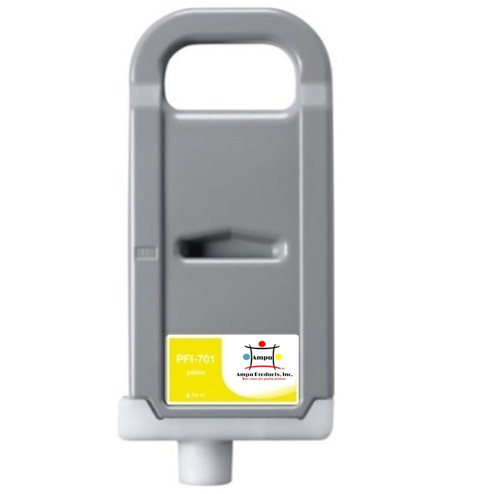 Compatible Ink Cartridge Replacement For CANON 0903B001AA (PFI-701Y) Yellow (700ML)