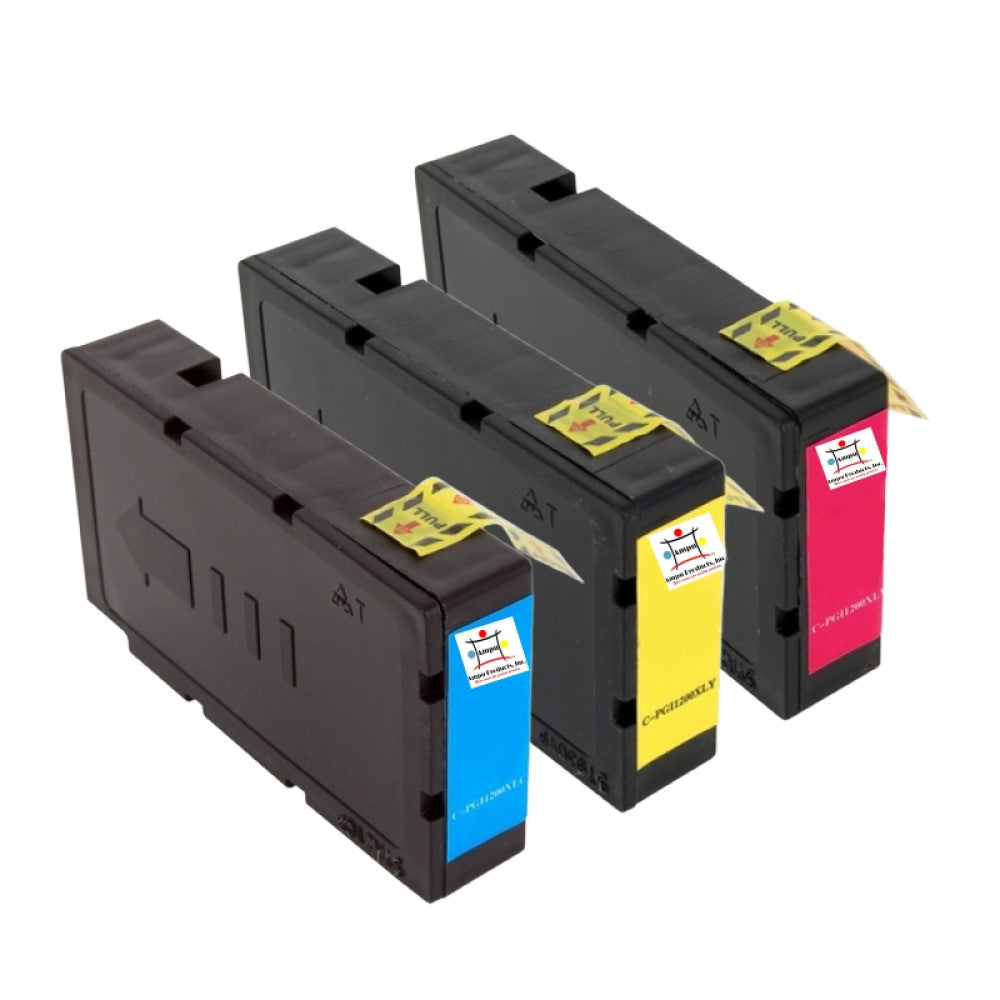 Compatible Ink Cartridge Replacement For CANON 9196B001, 9198B001, 9197B001 (PGI-1200XL) Cyan, Magenta, Yellow (900 YLD) 3-Pack