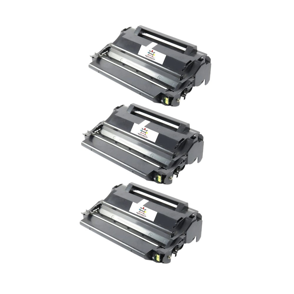 Compatible Toner Cartridge Replacement For Lexmark 12A3715 (High Yield Black) 12K YLD (3 Pack)