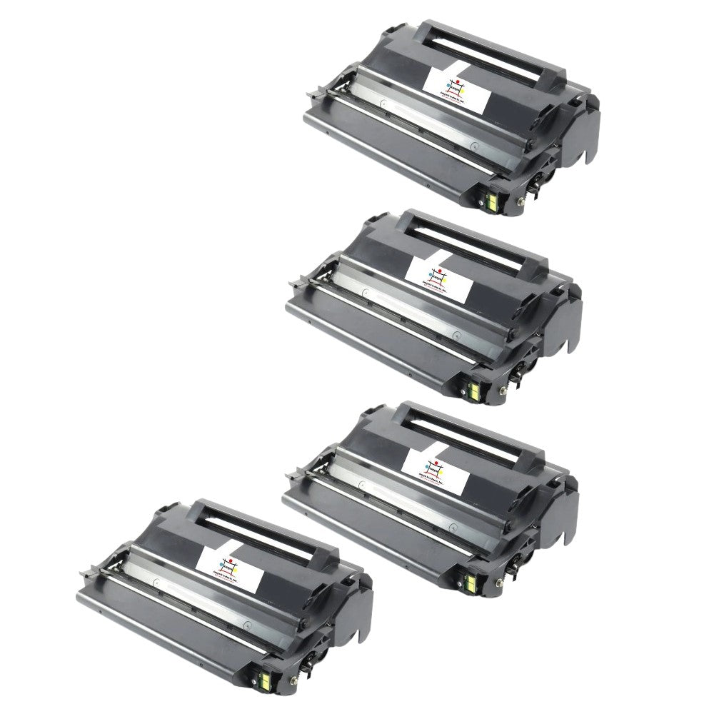 Compatible Toner Cartridge Replacement For Lexmark 12A3715 (High Yield Black) 12K YLD (4 Pack)