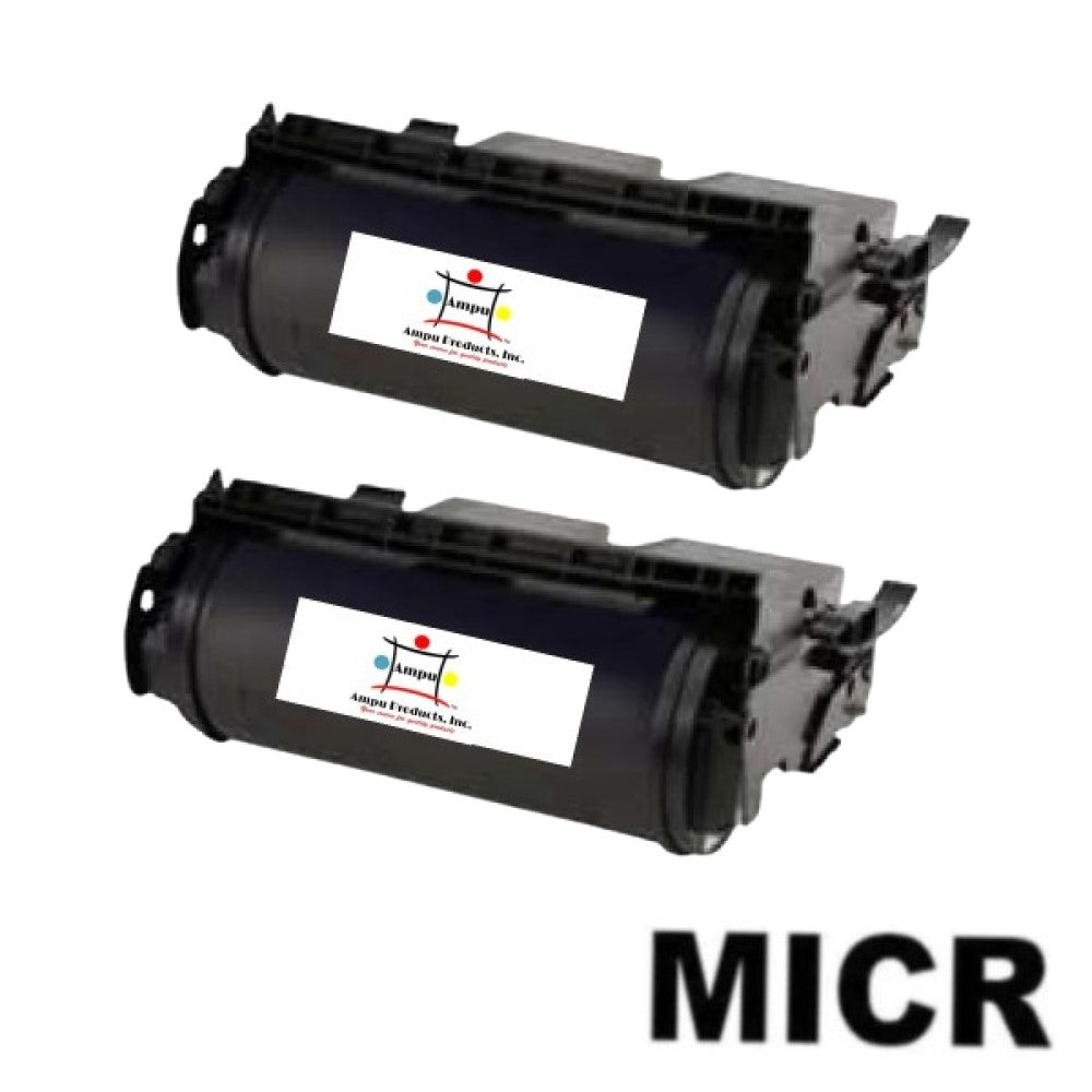 Compatible Toner Cartridge Replacement For Lexmark 12A5745 (Black) 25K YLD (W/Micr) 2-Pack