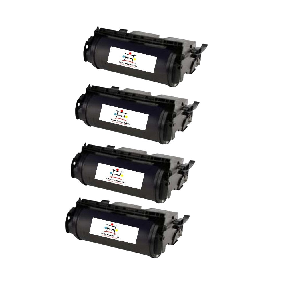 Compatible Toner Cartridge Replacement For Lexmark 12A5745 (Black) 25K YLD (4 Pack)