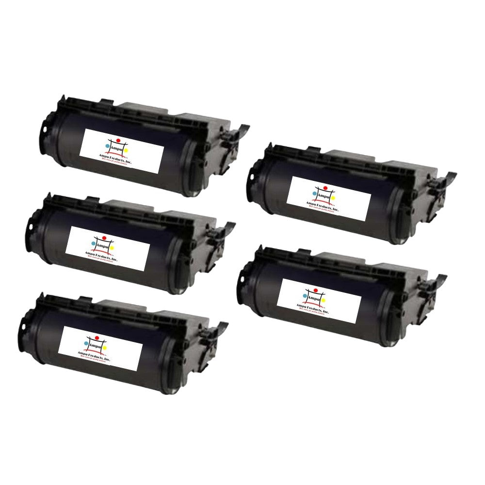 Compatible Toner Cartridge Replacement For Lexmark 12A5745 (Black) 25K YLD (5 Pack)