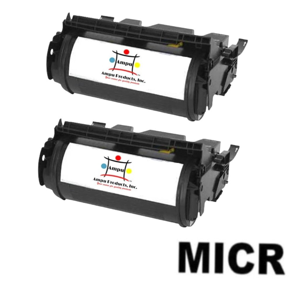Compatible Toner Cartridge Replacement For LEXMARK 12A6735 (Black) 20K YLD (W/Micr) 2 Pack