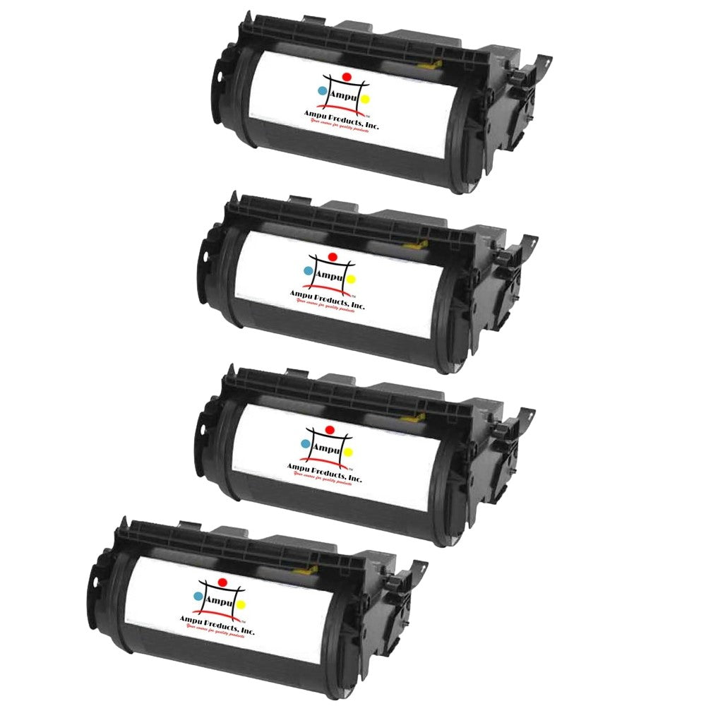 Compatible Toner Cartridge Replacement For LEXMARK 12A6735 (Black) 20K YLD (4 Pack)