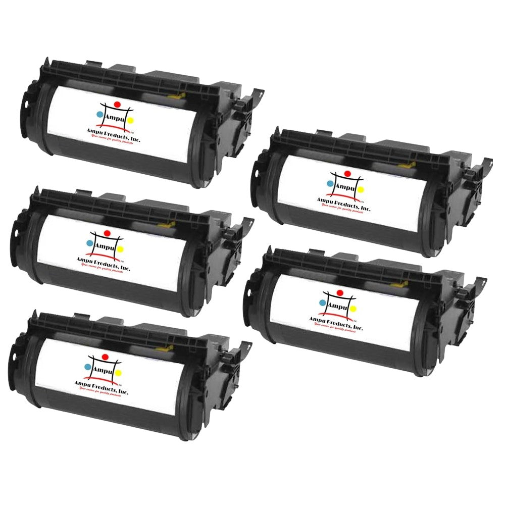 Compatible Toner Cartridge Replacement For LEXMARK 12A6735 (Black) 20K YLD (5 Pack)