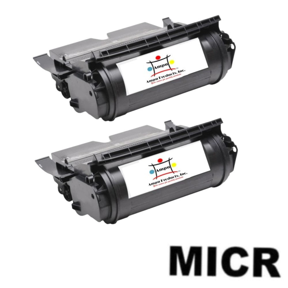Compatible Toner Cartridge Replacement For Lexmark 12A6765 (Black) 30K YLD (W/Micr) 2 Pack
