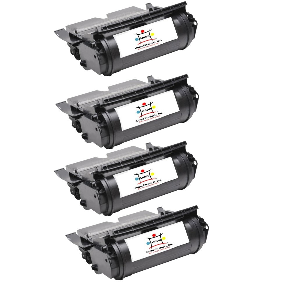 Compatible Toner Cartridge Replacement For Lexmark 12A6765 (Black) 30K YLD (4 Pack)