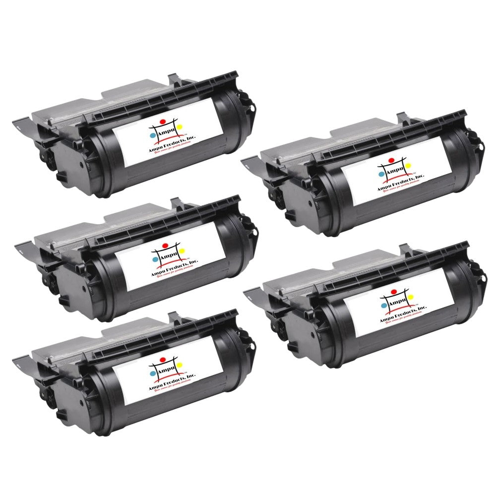 Compatible Toner Cartridge Replacement For Lexmark 12A6765 (Black) 30K YLD (5 Pack)