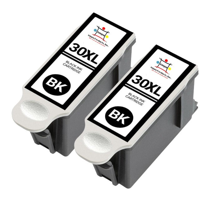 Compatible Ink Cartridge Replacement For Lexmark 1550532 (30XL, Black) 670 YLD (2-Pack)