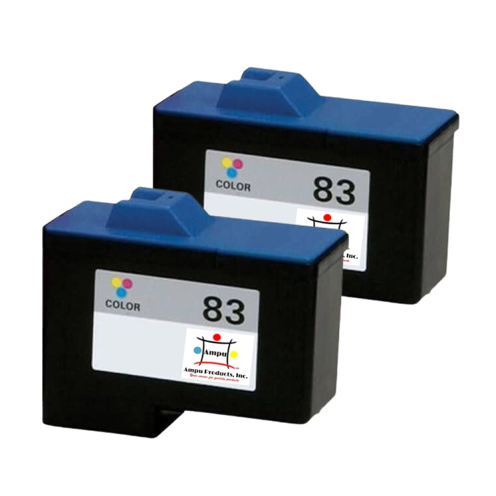 Compatible Ink Cartridge Replacement For Lexmark 18L0042 (83, Color) 450 YLD (2-Pack)