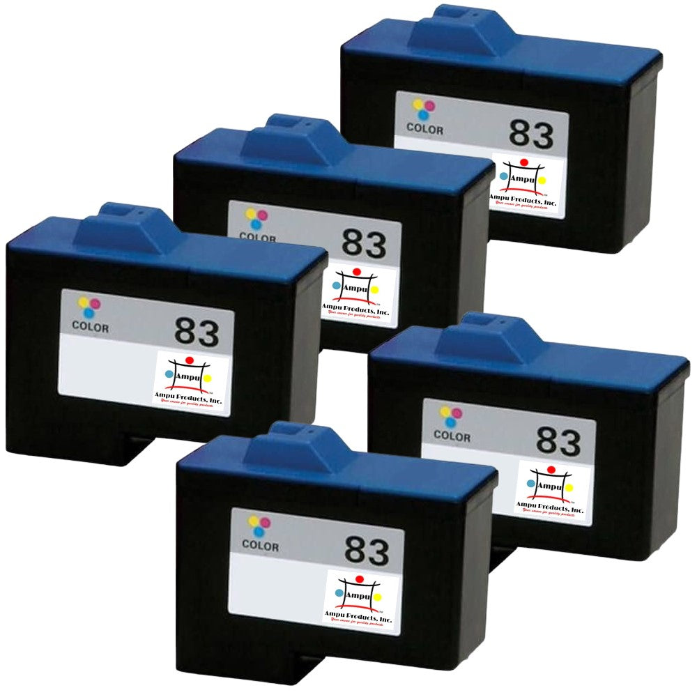Compatible Ink Cartridge Replacement For Lexmark 18L0042 (83, Color) 450 YLD (5-Pack)