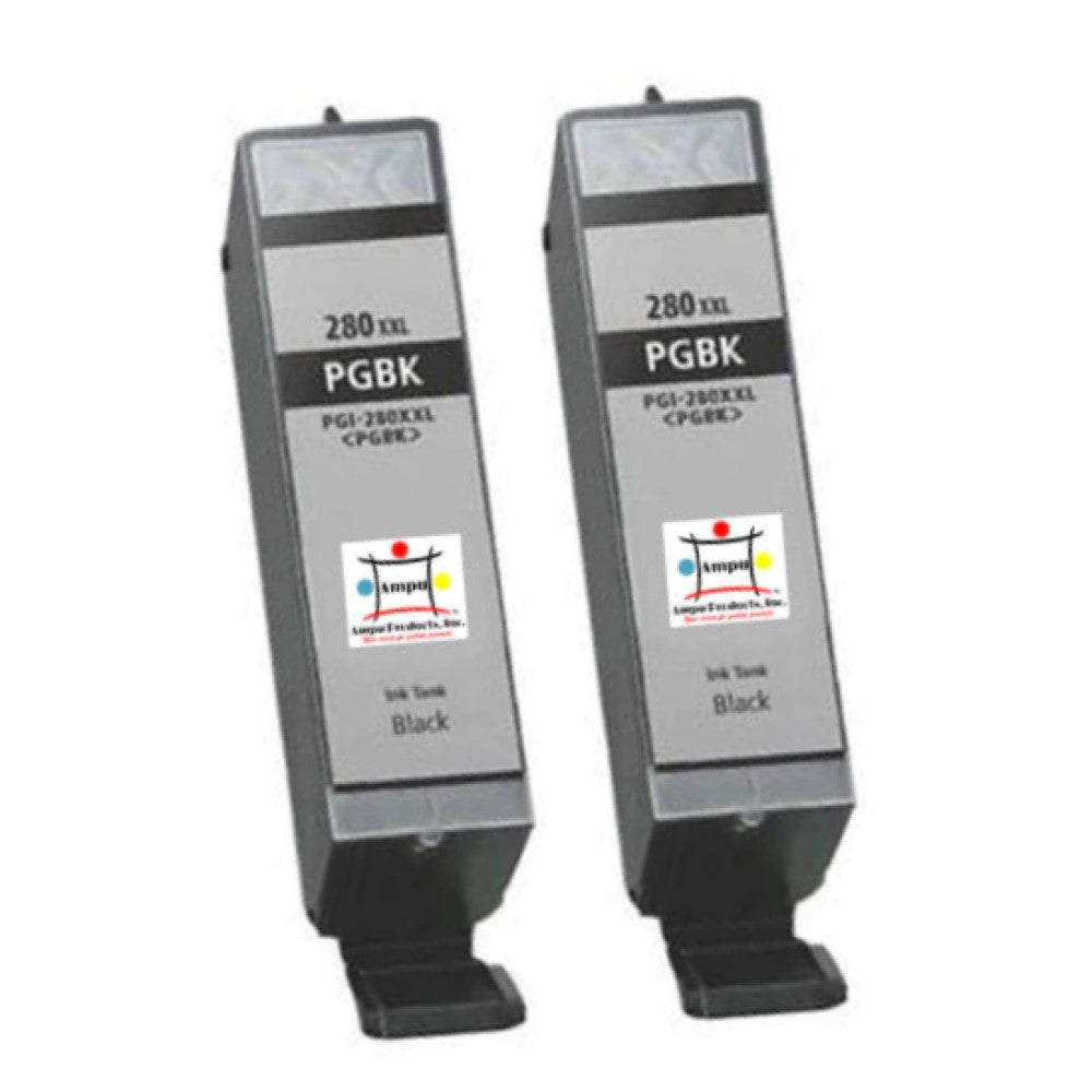 Compatible Toner Cartridge Replacement For CANON 1967C001 (PGI-280XXL) Black (25.7ML) 2-Pack