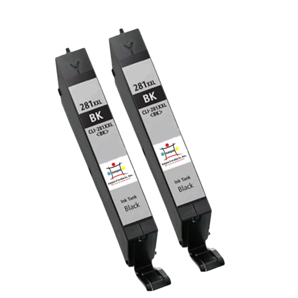 Compatible Ink Cartridge Replacement For CANON 1983C001 (CLI-281XXL) Extra High Yield Black (11.7ML) 2-Pack