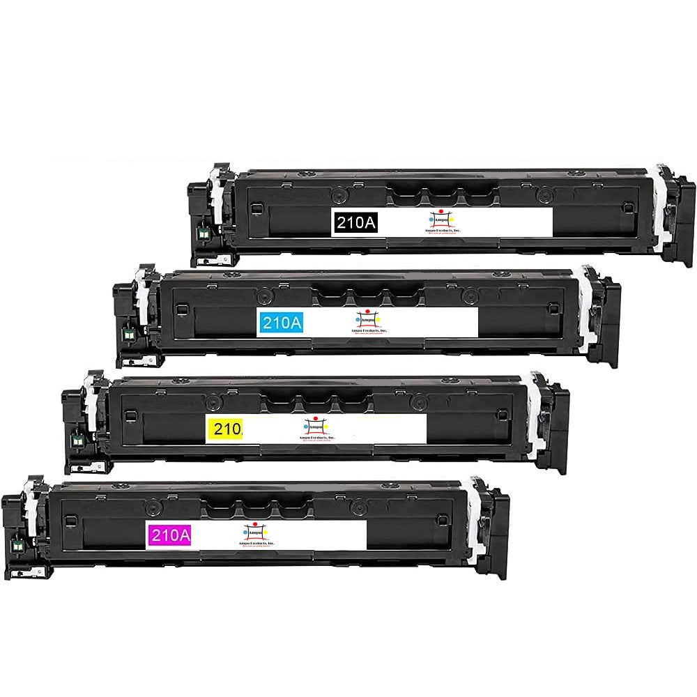 Compatible Toner Cartridge Replacement For HP W2103A, W2101A, W2102A, W2100A (210A) Magenta, Cyan, Yellow, Black (1.8K YLD) 4-Pack