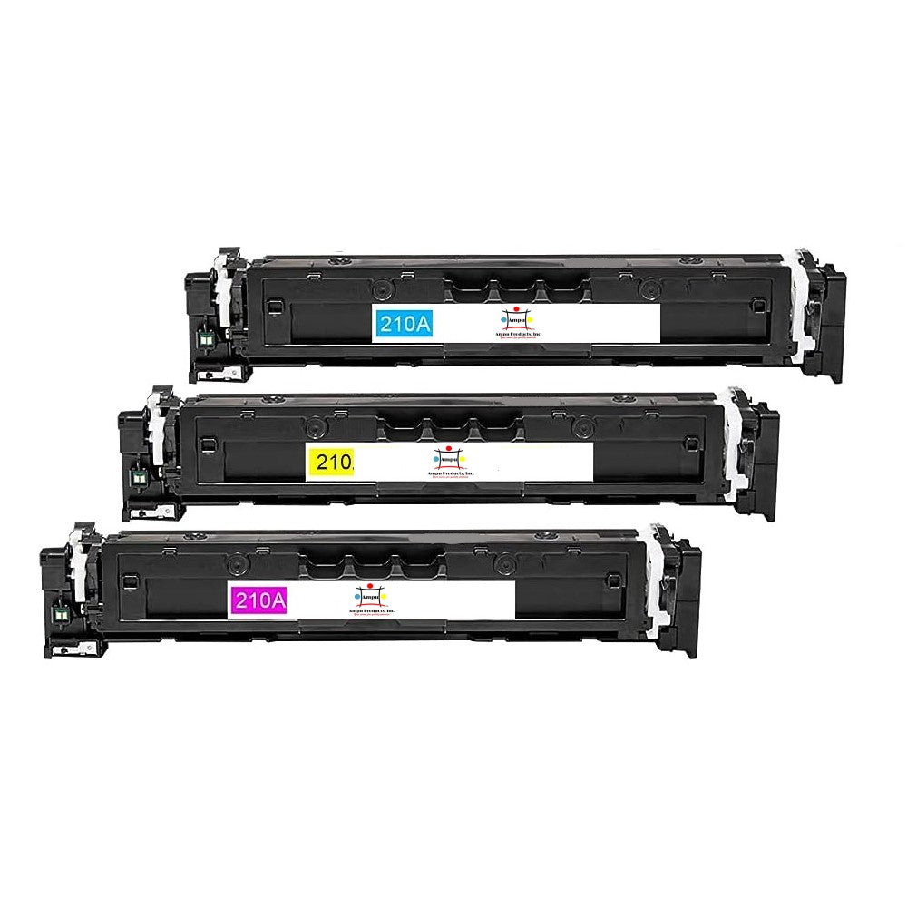 Compatible Toner Cartridge Replacement For HP W2103A, W2101A, W2102A (210A) Magenta, Cyan, Yellow (1.8K YLD) 3-Pack