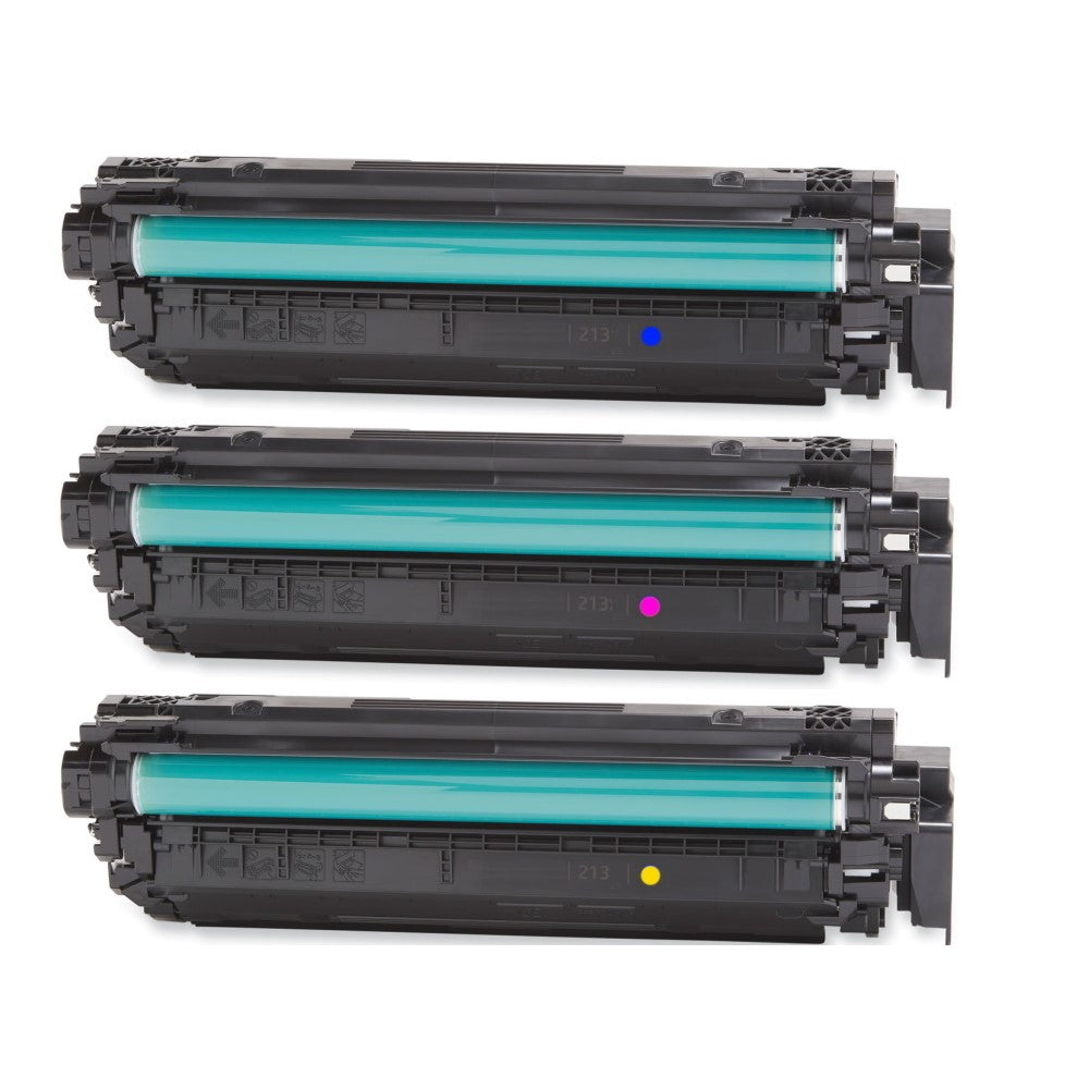 Compatible Cyan, Yellow, Magenta Toner Ctg Replacement for HP W2131A, W2132A, W2133A (213A) Compatible (3 Pack)