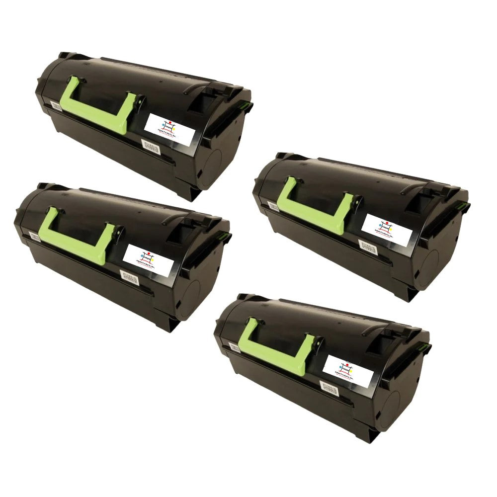 Compatible Toner Cartridge Replacement For Lexmark 24B6015 (Black Extra High Yield) 35K YLD (4-Pack)