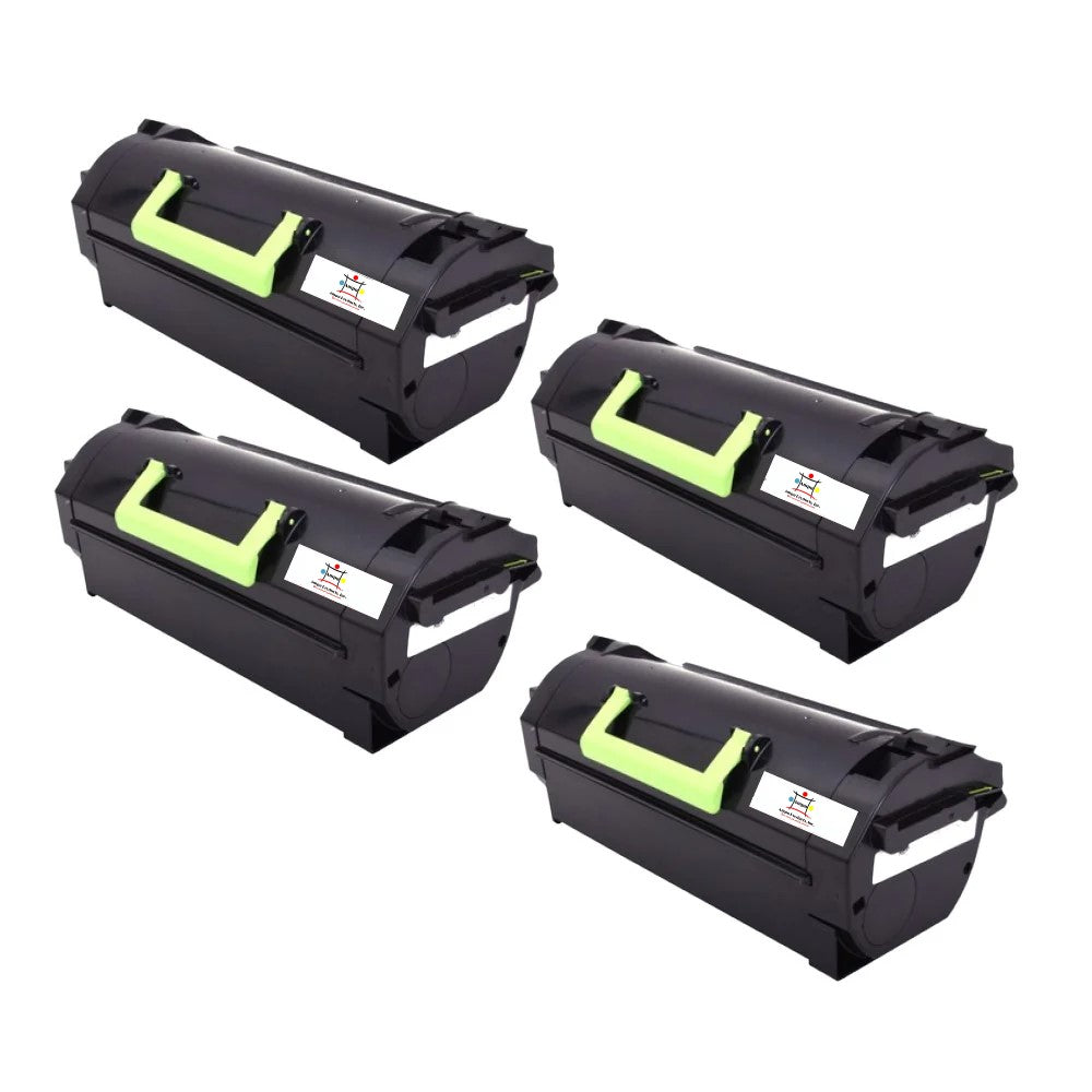 Compatible Toner Cartridge Replacement For Lexmark 24B6020 (Black) 35K YLD (4-Pack)