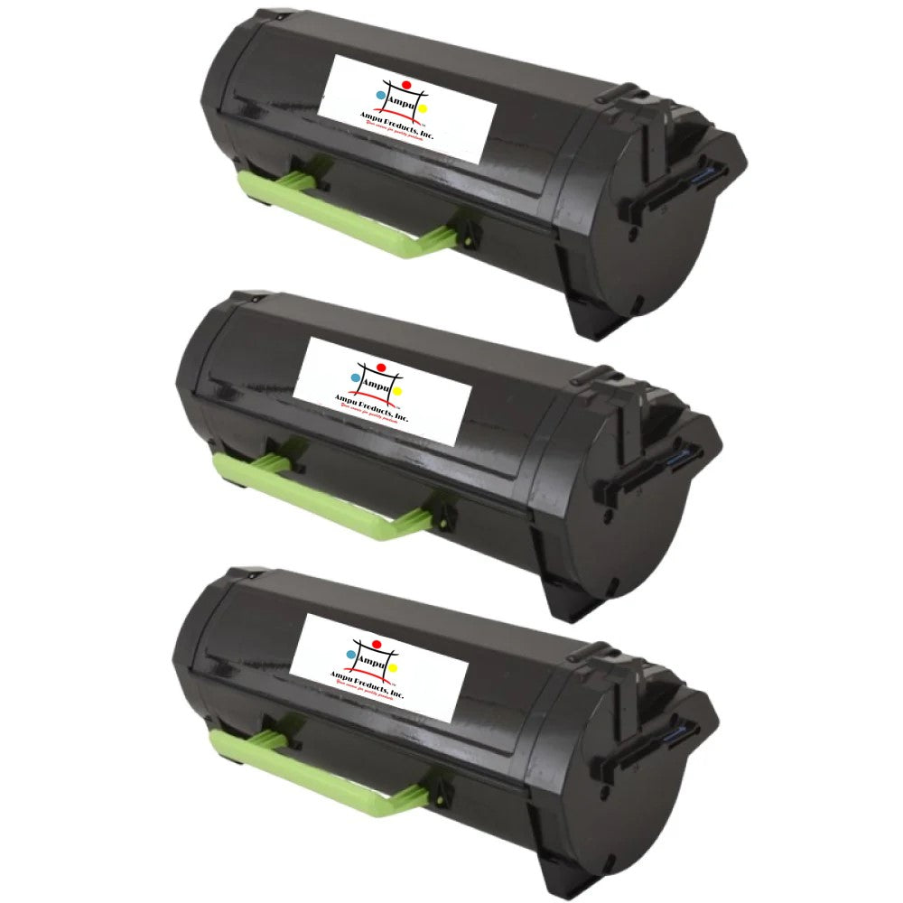 Compatible Toner Cartridge Replacement For Lexmark 24B6186 (Black) 16K YLD (3-Pack)