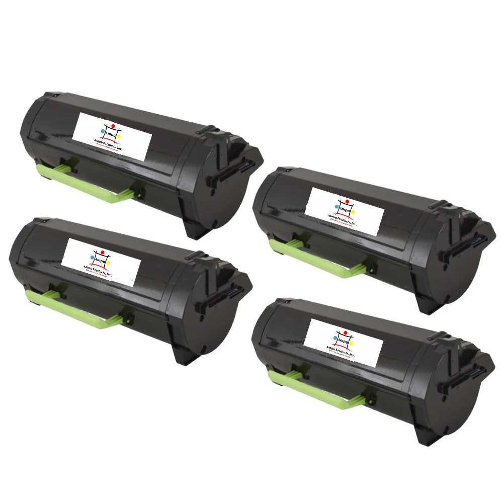 Compatible Toner Cartridge Replacement For Lexmark 24B6186 (Black) 16K YLD (4-Pack)