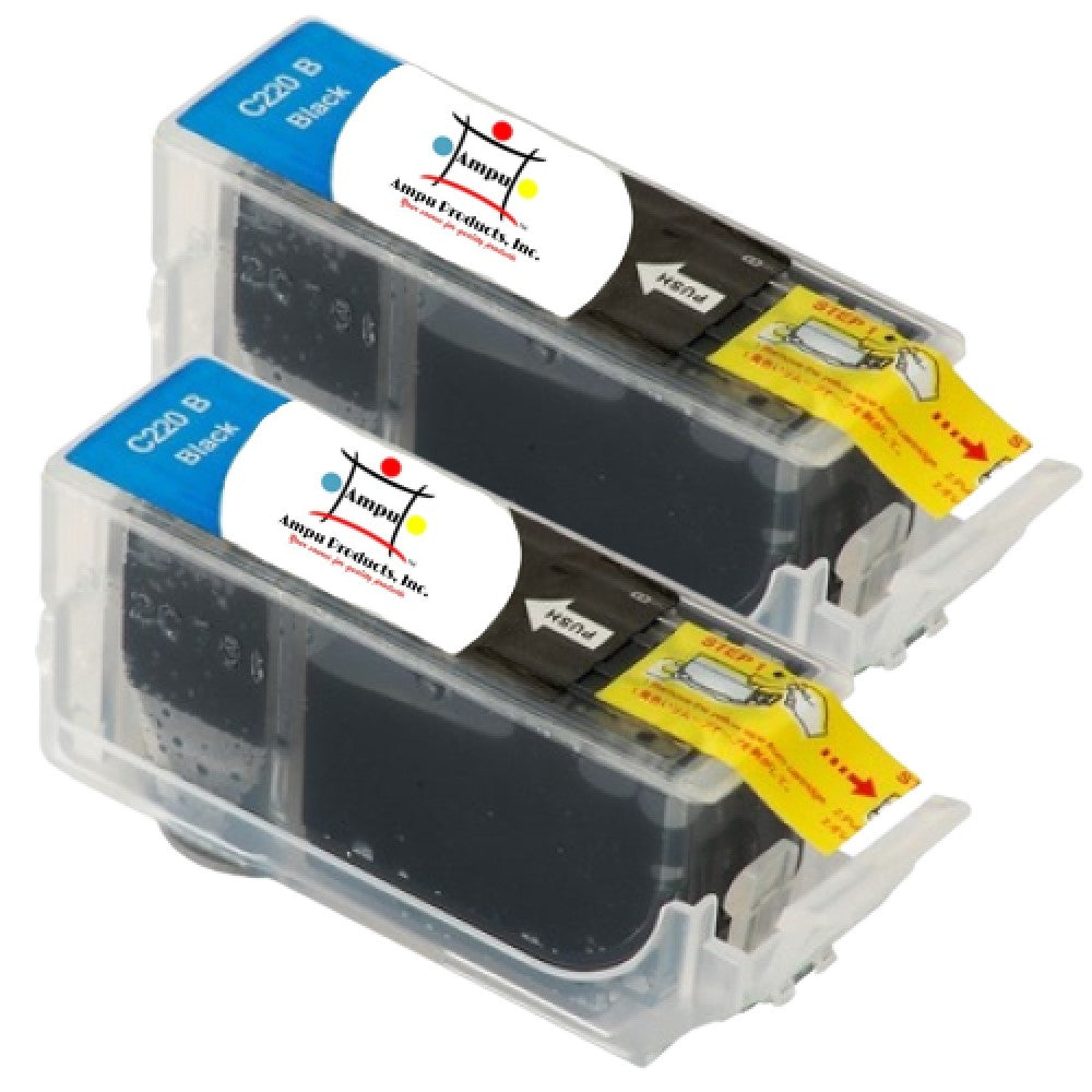 Compatible Ink Cartridge Replacement For CANON 2945B001AA (PGI-220BK) Black (350 YLD) 2-Pack