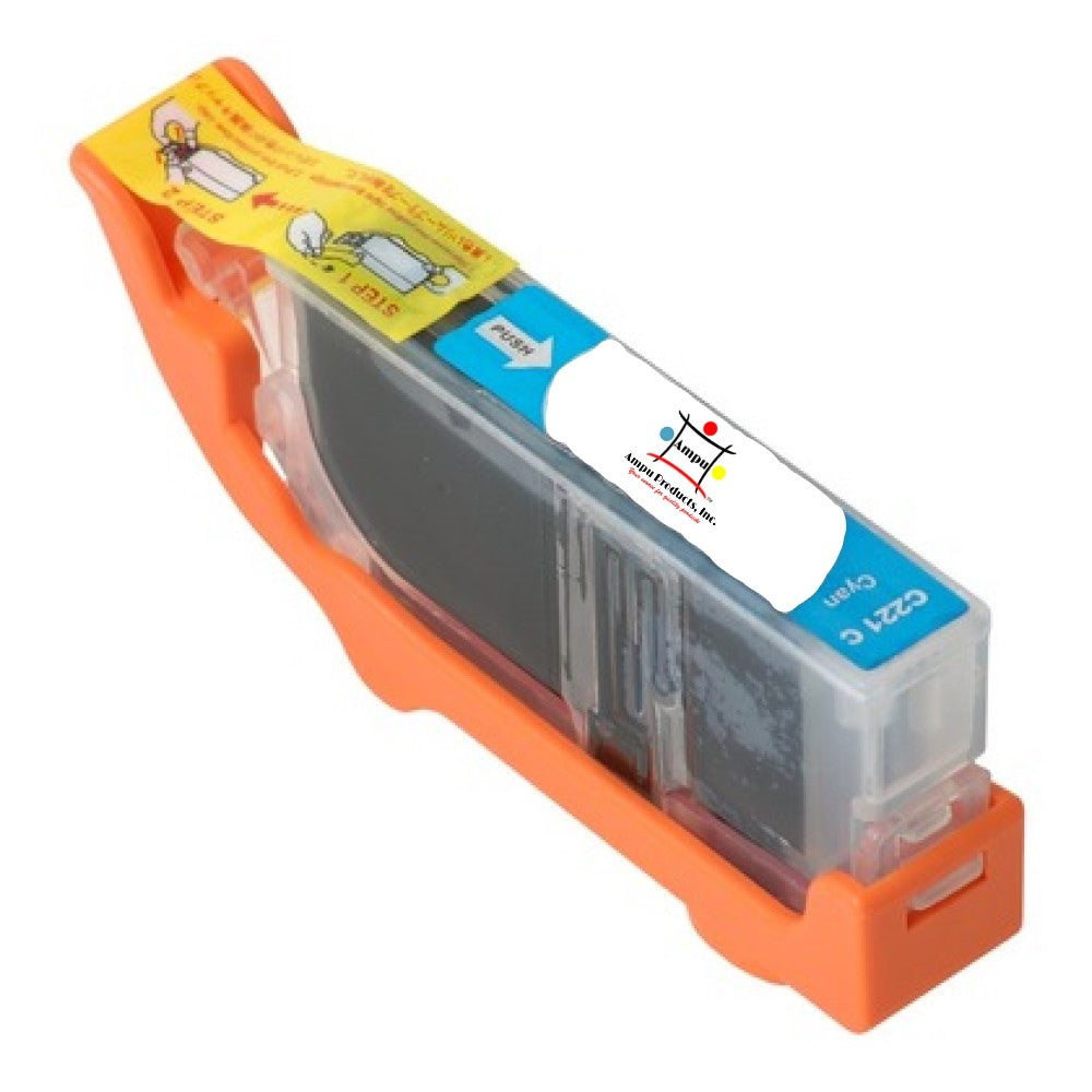 Compatible Ink Cartridge Replacement For CANON 2947B001AA (CLI-221C) Cyan (420 YLD)