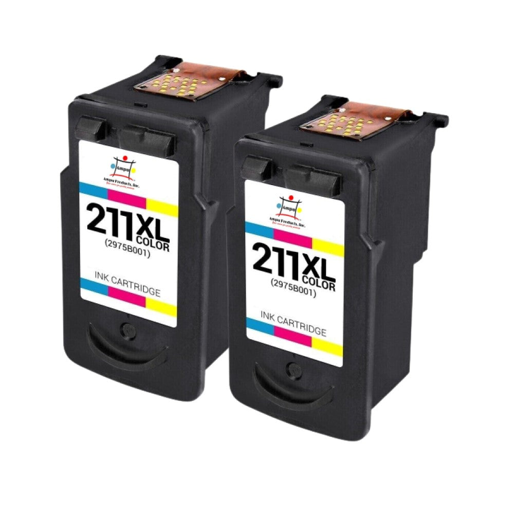 Compatible Ink Cartridge Replacement For CANON 2975B001 (CL-211XL) Tri-Color (350 YLD) 2-Pack
