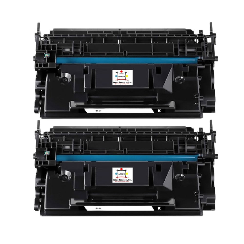 Compatible Toner Cartridge Replacement For Canon 3008C001 (056H) Black (21K YLD) W/New Chip (2-Pack)