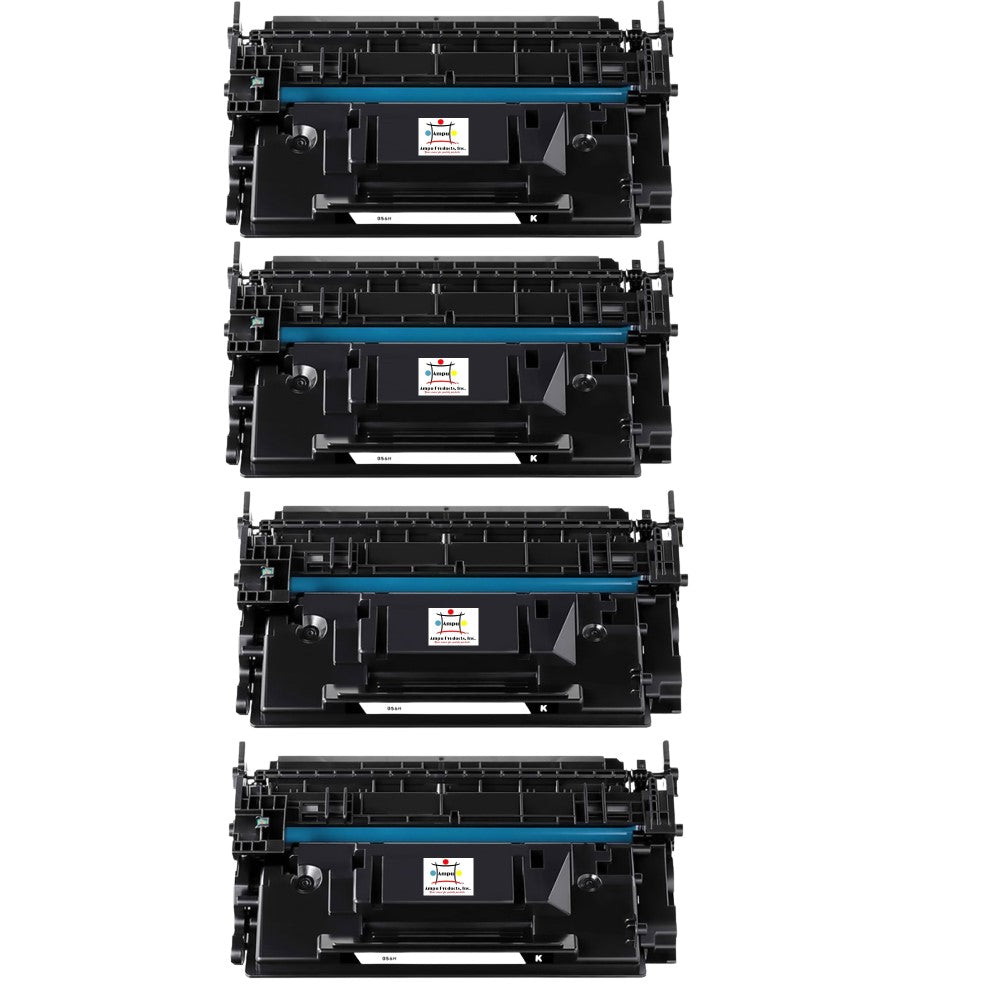 Compatible Toner Cartridge Replacement For Canon 3008C001 (056H) Black (21K YLD) W/New Chip (4-Pack)