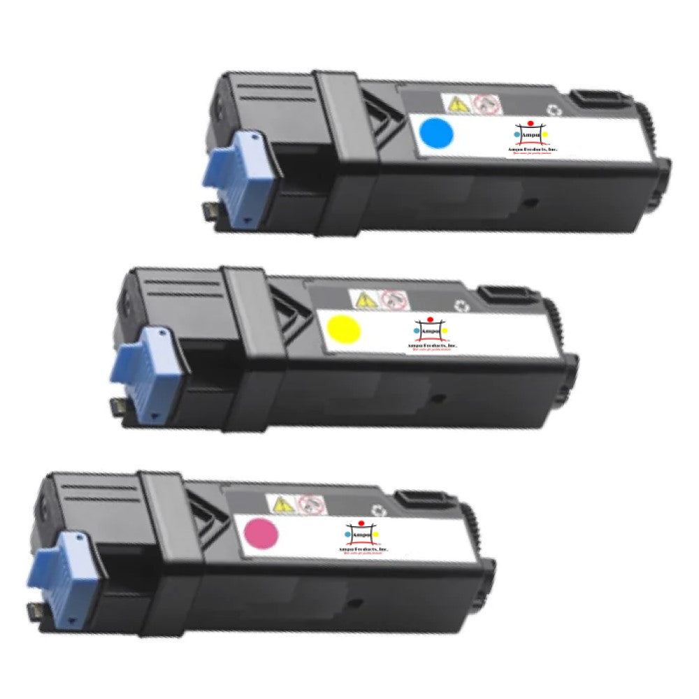 Compatible Toner Cartridge Replacement For Dell 330-1390, 330-1391, 330-1392 (High Yield Cyan, Yellow, Magenta) 2.5K YLD (3-Pack)