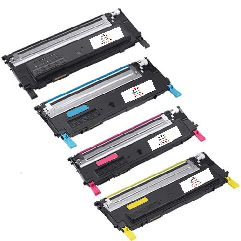 Compatible Toner Cartridge Replacement For DELL 330-3012, 330-3013, 330-3014, 330-3015 (Black, Cyan, Magenta, Yellow) 1.5K YLD- Black, 1K YLD- Color (4-Pack)