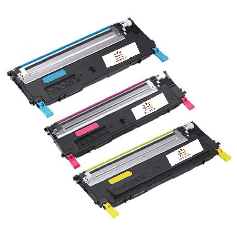 Compatible Toner Cartridge Replacement For DELL 330-3013, 330-3014, 330-3015 (Cyan, Magenta, Yellow) 1K YLD (3-Pack)