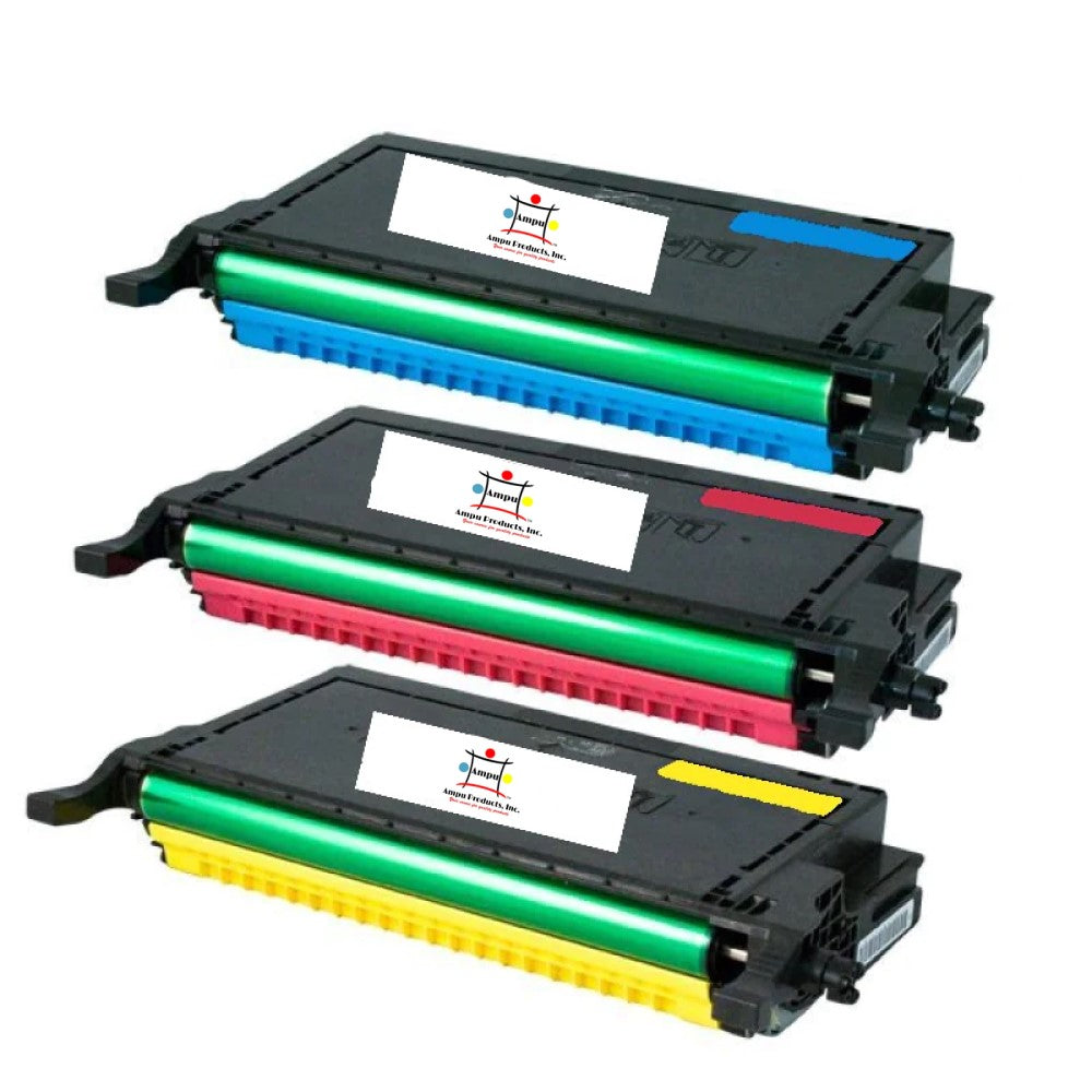 Compatible Toner Cartridge Replacement For DELL 330-3790, 330-3791, 330-3792 (3303790, 3303791, 3303792) Cyan, Yellow, Magenta (5K YLD) 3-Pack