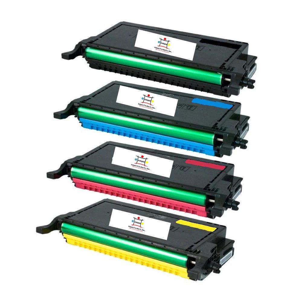 Compatible Toner Cartridge Replacement For DELL 330-3789, 330-3790, 330-3791, 330-3792 (3303789, 3303792, 3303791, 3303792) Black, Cyan, Yellow, Magenta (5K YLD) 4-Pack