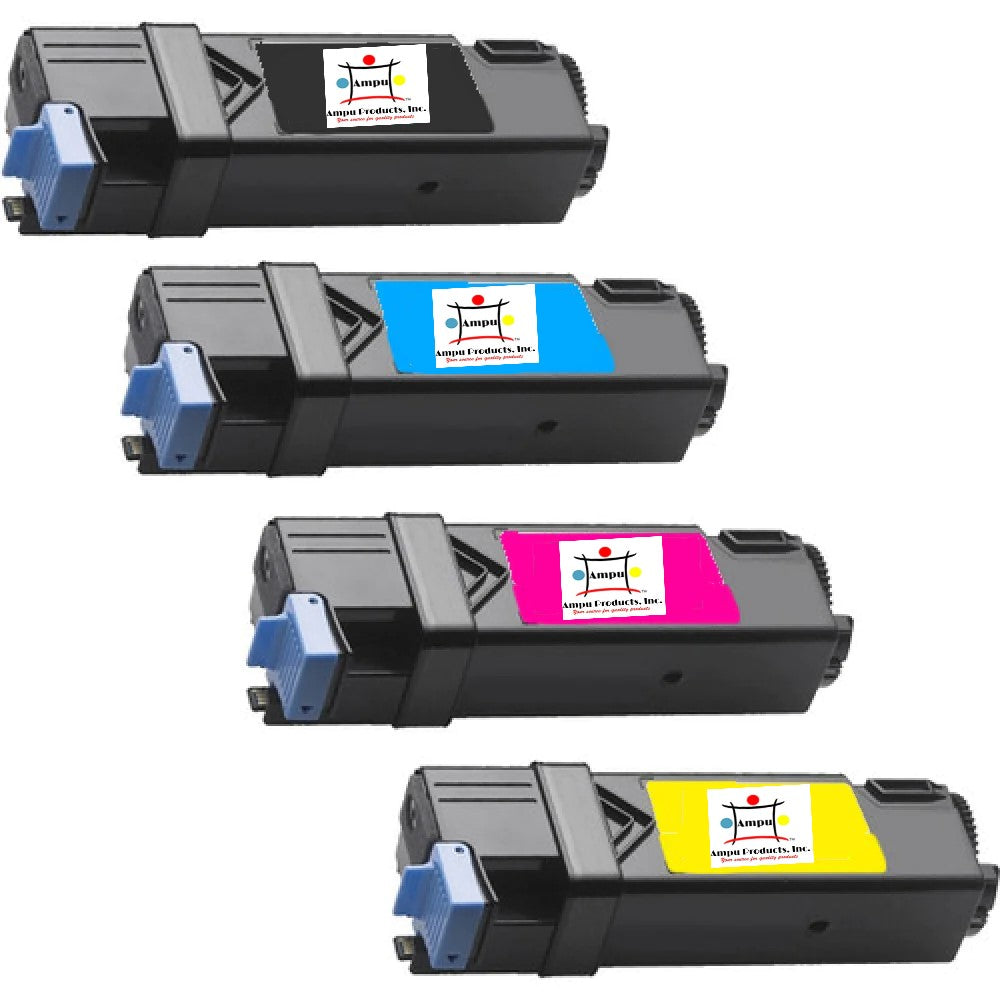 Compatible Toner Cartridge Replacement For Dell 331-0716, 331-0717, 331-0718, 331-0719 (Cyan, Magenta, Yellow, Black) 4-Pack