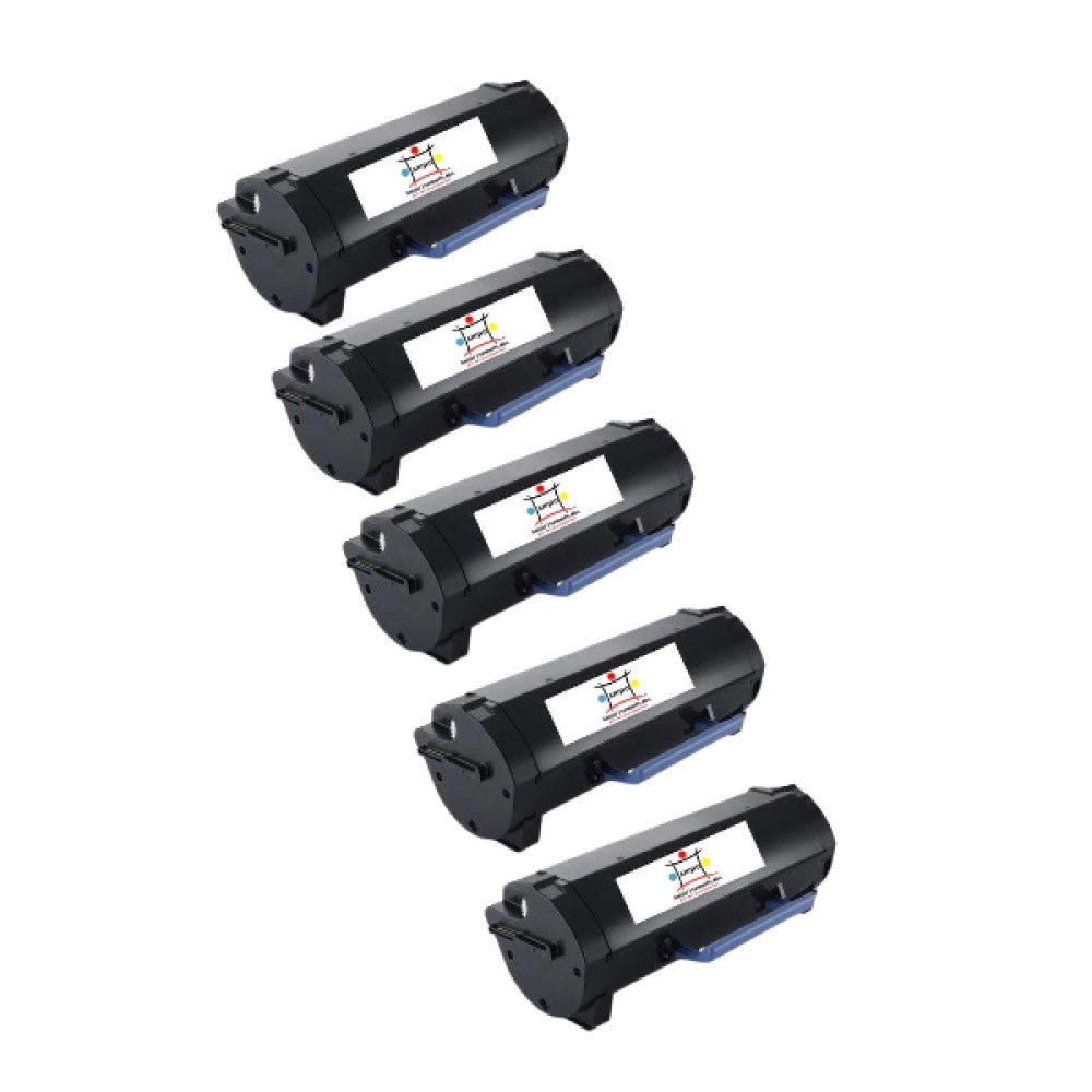 Compatible Toner Cartridge Replacement For DELL 331-9807 (9GG2G) Black (20K YLD) 5-Pack