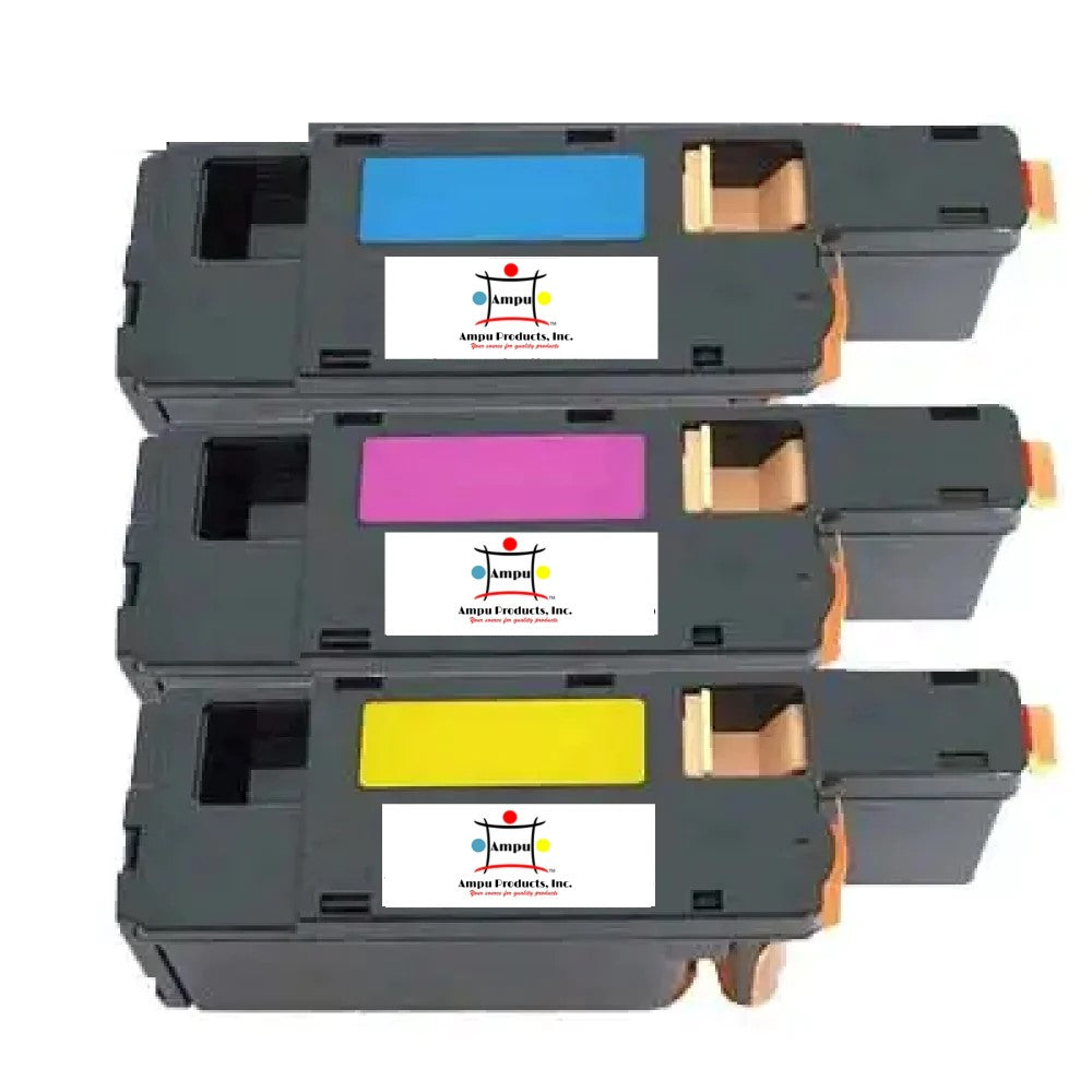 Compatible Toner Cartridge Replacement For DELL 332-0400, 332-0401, 332-0402 (DWGCP, V3W4C, V53F6) Cyan, Magenta, Yellow (1.25K YLD) 3-Pack