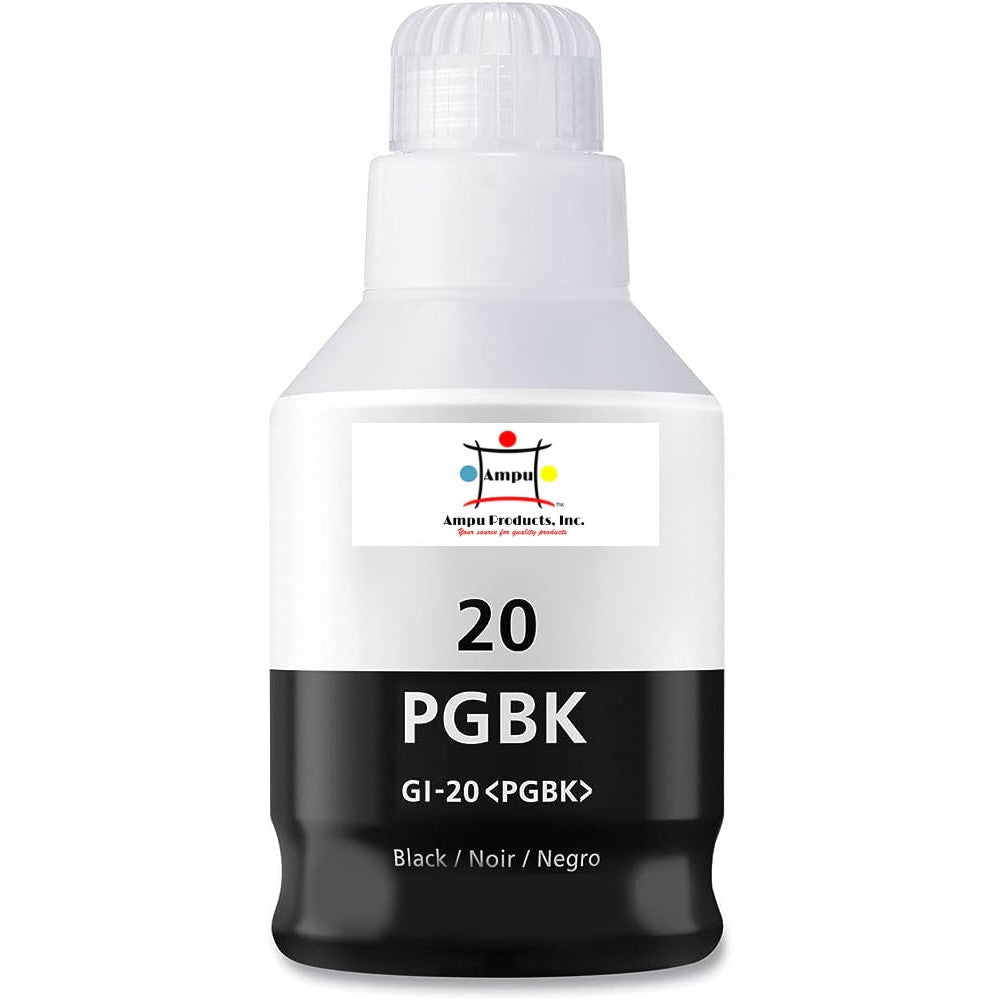 Compatible Ink Cartridge Replacement For CANON 3383C001 (GI-20BK) Black (170ML)