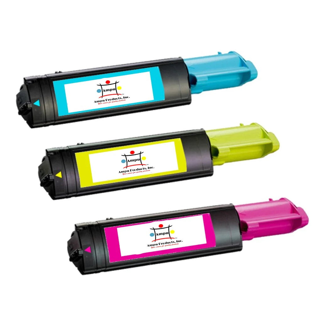 Compatible Toner Cartridge Replacement For DELL 341-3569, 341-3570, 341-3571 (High Yield Cyan, Yellow, Magenta) 2K YLD (3-Pack)